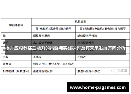 提升应对苏格兰能力的策略与实践探讨及其未来发展方向分析