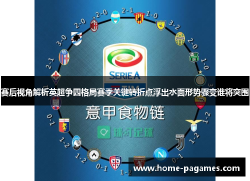 赛后视角解析英超争四格局赛季关键转折点浮出水面形势骤变谁将突围